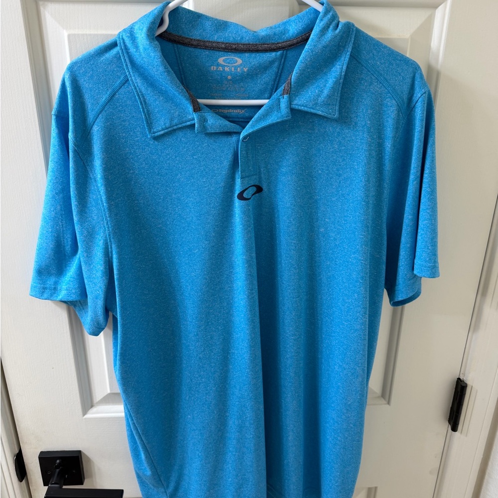 Oakley Men's Vibrant Blue Golf Shirt